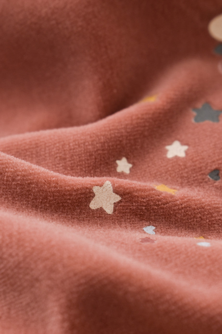 Salopeta Curcubeu cu maneca lunga si botosei din 80%bumbac organic si 20% poliester - , BabyCosy